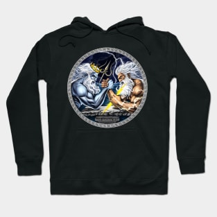 Zeus vs Poseidon Arm Wrestling Hoodie